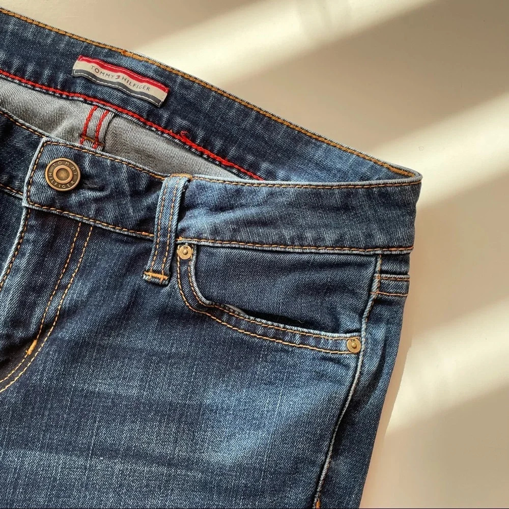 Tommy Hilfiger Skinny Blue Jeans Medium Wash Casual Denim Size 2 Short - Picture 7 of 9